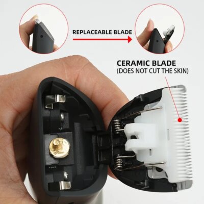 Men's Electric Groin Hair Trimmer Pubic Hair Trimmer Body Grooming Clipper for Men Bikini Epilator Rechargeable Shaver Razor - Image 3