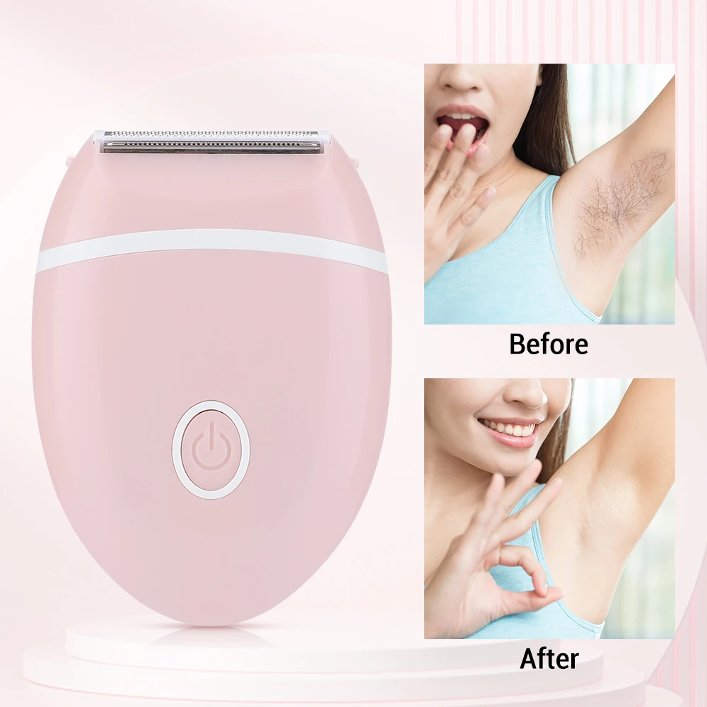 Electric Shaver for Women Waterproof Wet & Dry Hair Razors 2 in 1 Double Head Dual Bikini Ladies Body Hair Trimmer Head Shaver Electric Shaver for Women Waterproof Wet & Dry Hair Razors 2 in 1 Double Head Dual Bikini Ladies Body Hair Trimmer Head Shaver