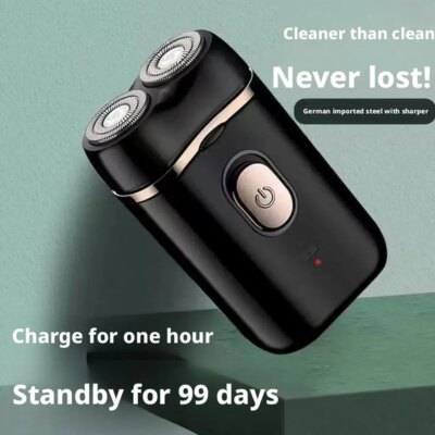 Men's Double Floating Head Electric Shaver USB Rechargeable Dry Wet Beard Shaving Machine Body Face Hair Removal Trimmer Razor - Image 2
