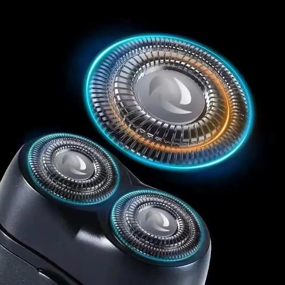 Men's Double Floating Head Electric Shaver USB Rechargeable Dry Wet Beard Shaving Machine Body Face Hair Removal Trimmer Razor