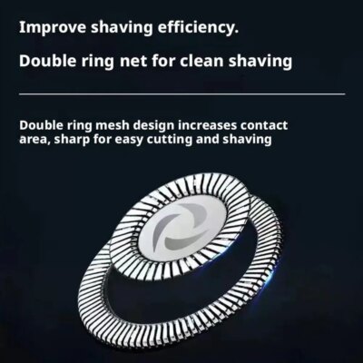 Men's Double Floating Head Electric Shaver USB Rechargeable Dry Wet Beard Shaving Machine Body Face Hair Removal Trimmer Razor - Image 6