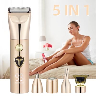 Multi functional USB charging beauty kit: integrated hair and body trimmer, professional clipper with long-lasting battery - Image 4