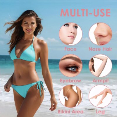 Electric Shaver 4 in 1 for Women, Portable Electric Razor for Women, Rechargeable Women Electric Trimmer for Face Arm Body Legs - Image 5