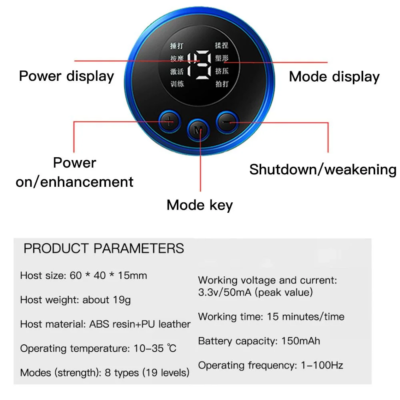 Electric Muscle Stimulator EMS Wireless Buttocks Hip Trainer Abdominal ABS Stimulator Fitness Body Slimming Massager - Image 4