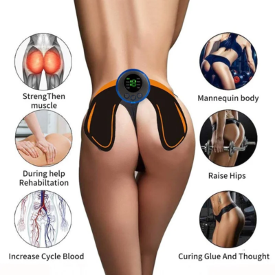 Electric Muscle Stimulator EMS Wireless Buttocks Hip Trainer Abdominal ABS Stimulator Fitness Body Slimming Massager - Image 3