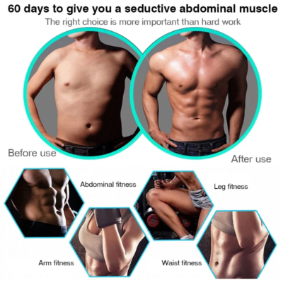 Electric Muscle Stimulator EMS Wireless Buttocks Hip Trainer Abdominal ABS Stimulator Fitness Body Slimming Massager - Image 5