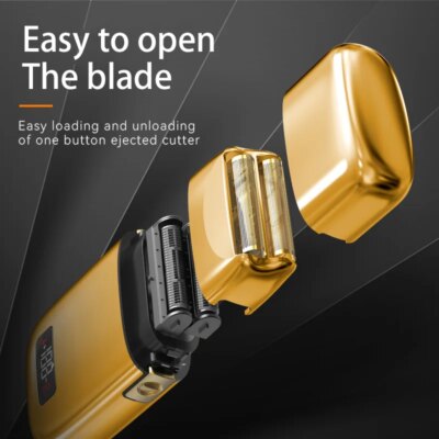 Kemei All-metal Electric Shaver Men Electric Razor Rechargeable Beard Shaver Floating Hair Trimmer Face Care Shaving Machine - Image 5