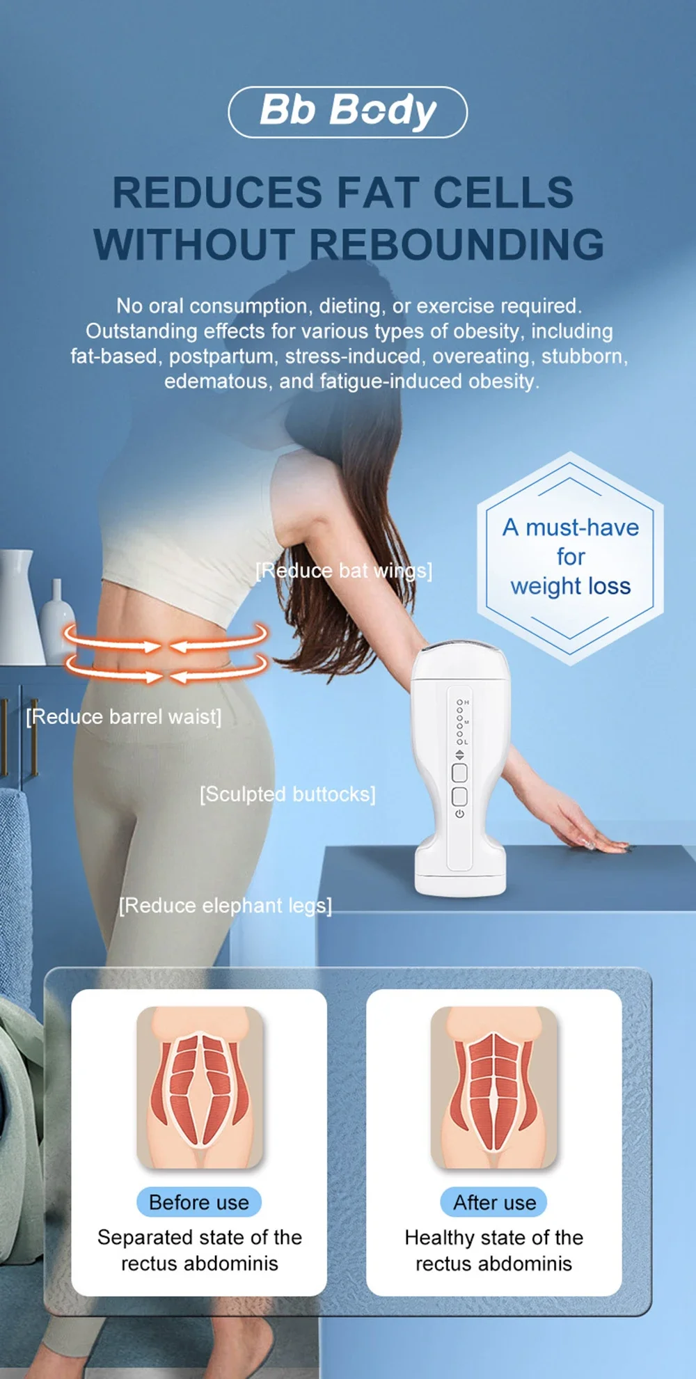 40k Ultrasonic Cavitation Machine Body Slimming Device Belly Fat Removal Massager Fat Burning Machine Weight loss Anti Cellulite