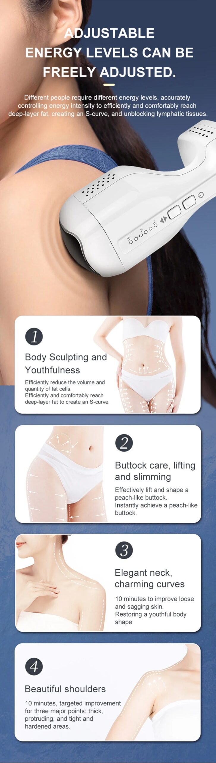 40k Ultrasonic Cavitation Machine Body Slimming Device Belly Fat Removal Massager Fat Burning Machine Weight loss Anti Cellulite
