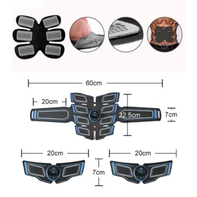 EMS Abdominal Muscle Trainer Portable Massager Electronic Training Belt Exercise Fitness Equipment Toning Arm Back Body Massager - Image 6