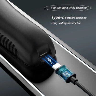 MOTAWISH Electric Shaver Reciprocating High and Low Two-speed Adjustable Shaver Full Body Washable Type-c Rechargeable Shaver - Image 2