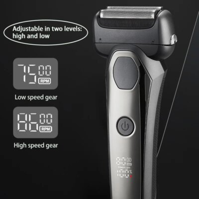 MOTAWISH Electric Shaver Reciprocating High and Low Two-speed Adjustable Shaver Full Body Washable Type-c Rechargeable Shaver - Image 6