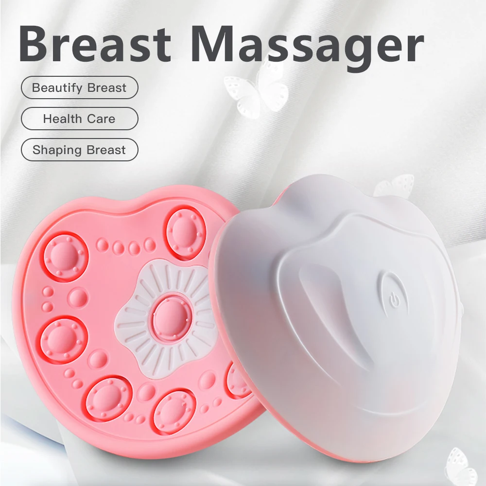 Electric Breast Massager Chest Enhancer USB Charging With Hot Compress Function For Breast Growth & Anti-Chest Sagging Tool