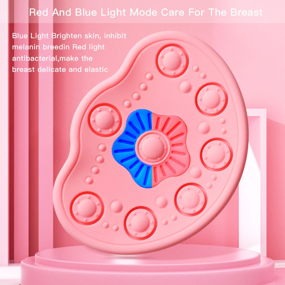 Electric Breast Massager Chest Enhancer USB Charging With Hot Compress Function For Breast Growth & Anti-Chest Sagging Tool