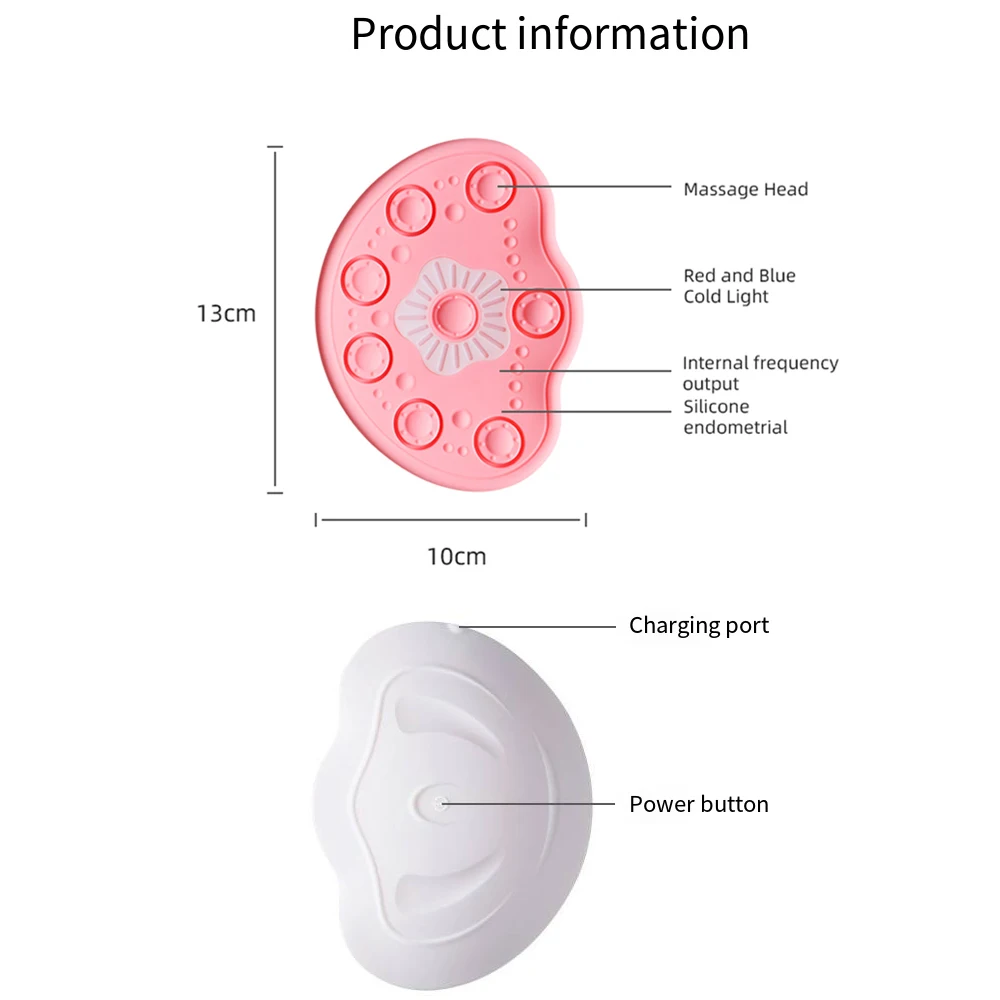Electric Breast Massager Chest Enhancer USB Charging With Hot Compress Function For Breast Growth & Anti-Chest Sagging Tool