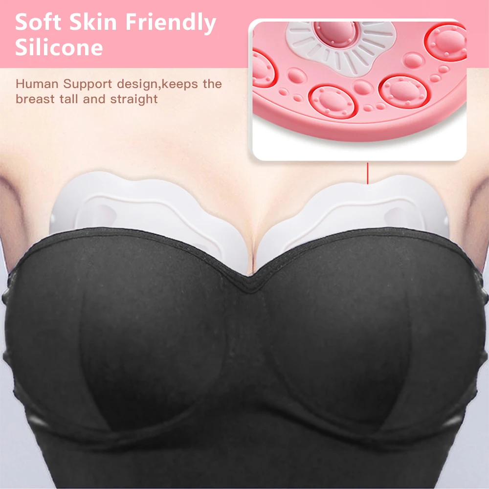 Electric Breast Massager Chest Enhancer USB Charging With Hot Compress Function For Breast Growth & Anti-Chest Sagging Tool