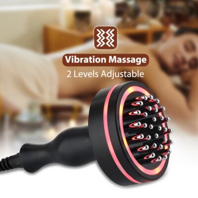 Microcurrent Body Massager Health Care Electric Meridian Brush Therapy Lymphatic Drainage Body Slimming LED Infrared Red Light - Image 3