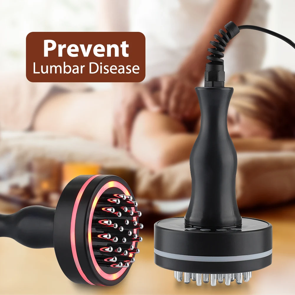 Microcurrent Body Massager Health Care Electric Meridian Brush Therapy Lymphatic Drainage Body Slimming LED Infrared Red Light