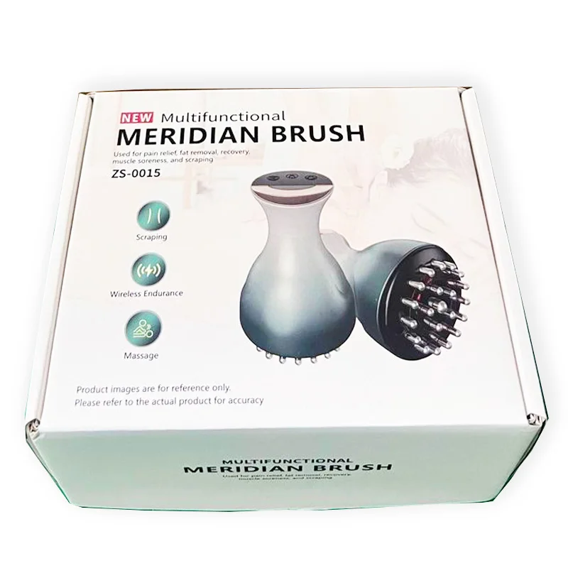 Electric Lymphatic Drainage Machine Meridian Body Massage Brush Microcurrent Anti Cellulite Guasha Physiotherapy Apparatus