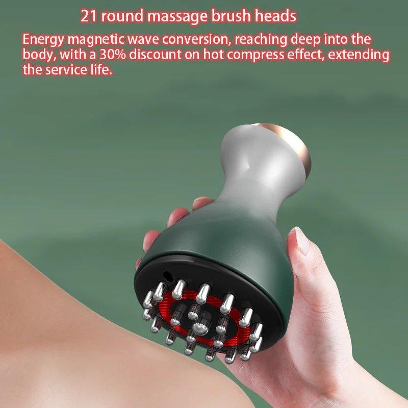 Electric Lymphatic Drainage Machine Meridian Body Massage Brush Microcurrent Anti Cellulite Guasha Physiotherapy Apparatus
