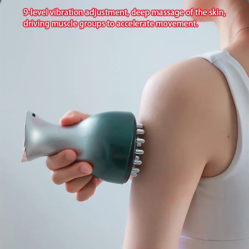 Electric Lymphatic Drainage Machine Meridian Body Massage Brush Microcurrent Anti Cellulite Guasha Physiotherapy Apparatus