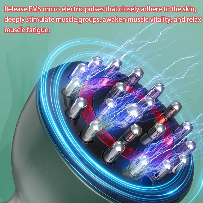 Electric Lymphatic Drainage Machine Meridian Body Massage Brush Microcurrent Anti Cellulite Guasha Physiotherapy Apparatus