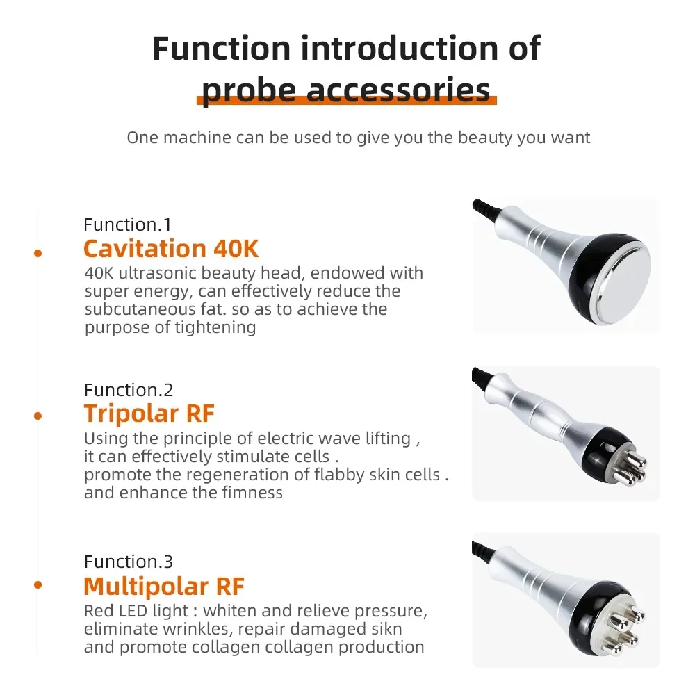3 In 1 40K Cavitation Body Slimming Machine Facial Massager Skin Tighten Face Lifting Vacuum Suction wrinkle removal 3 In 1 40K Cavitation Body Slimming Machine Facial Massager Skin Tighten Face Lifting Vacuum Suction wrinkle removal