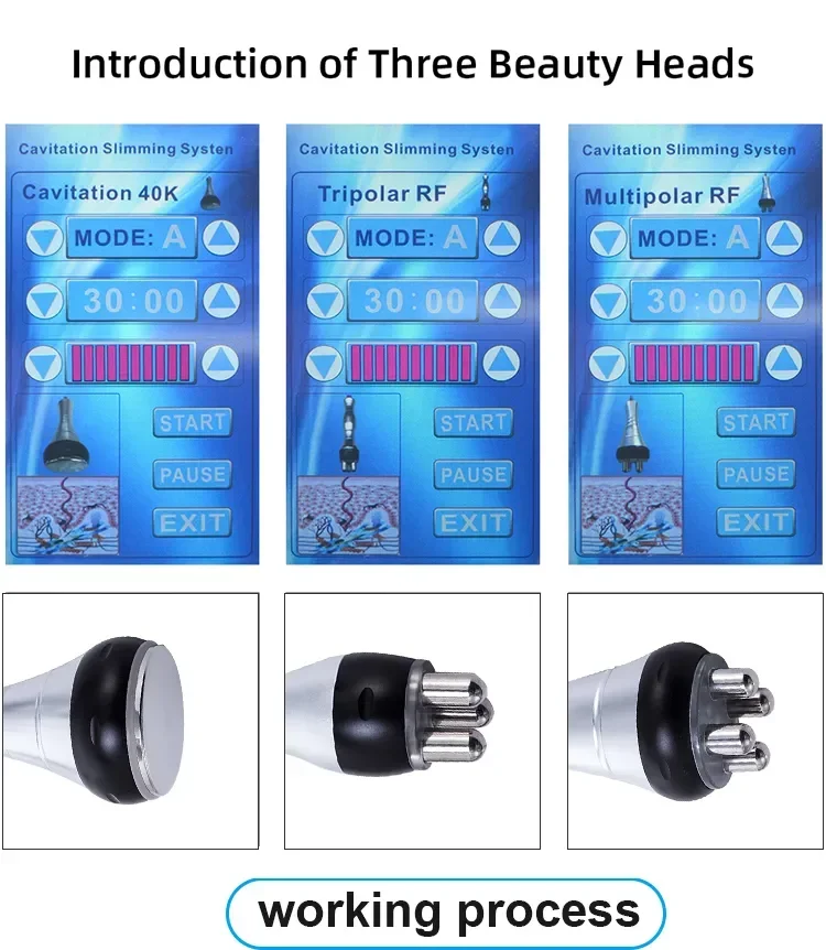 3 In 1 40K Cavitation Body Slimming Machine Facial Massager Skin Tighten Face Lifting Vacuum Suction wrinkle removal 3 In 1 40K Cavitation Body Slimming Machine Facial Massager Skin Tighten Face Lifting Vacuum Suction wrinkle removal