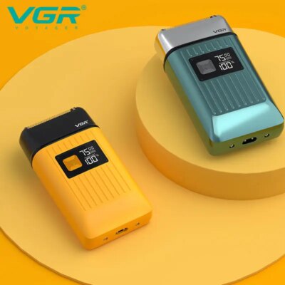 VGR Men's Razor IPX6 Body wash professional intelligent digital display multi-functional shaving sculpting hair trimmer V-357 - Image 2