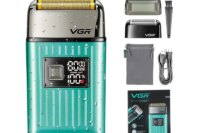 VGR Men's Razor IPX6 Body wash professional intelligent digital display multi-functional shaving sculpting hair trimmer V-357
