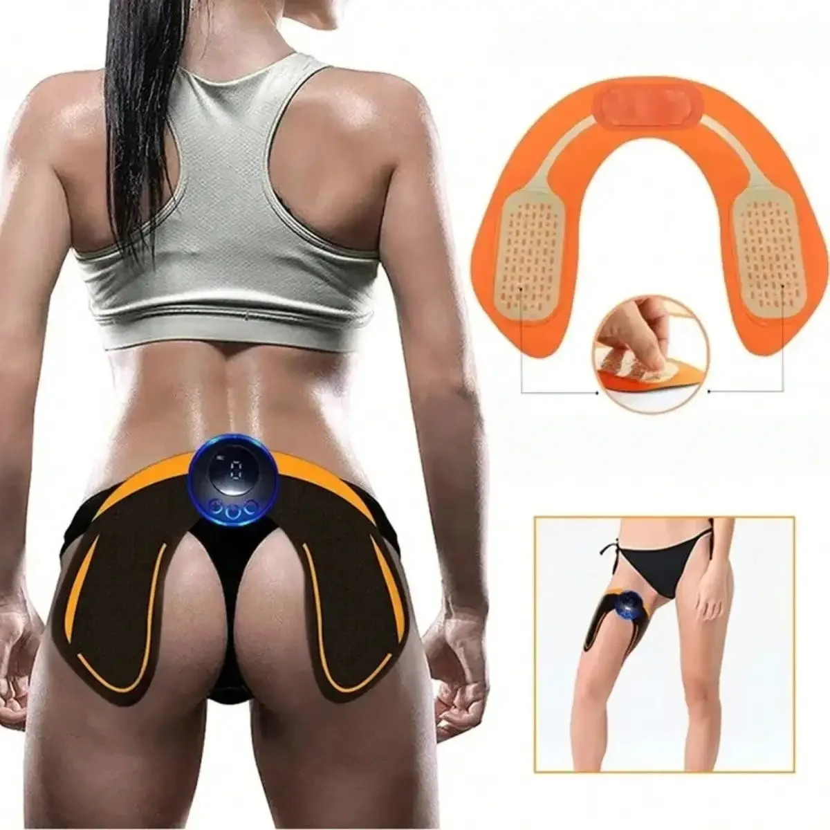 5-In-1 Wireless Muscle Stimulator:Usb Rechargeable, 19 Speeds, Whole Body Fitness, Abdominal & Hip Training, Myofascial Massager