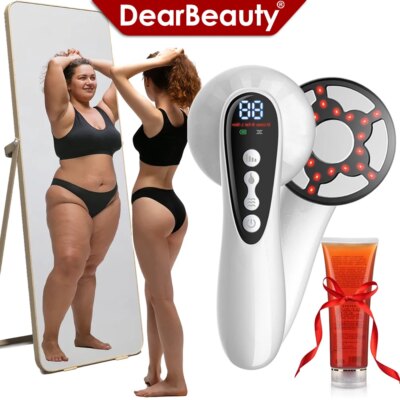 EMS Slimming Massager Infrared RF Fat Burner Meridian Therapy Body Vibrating Heat Fat Remover Electric Body Sculpting Machine