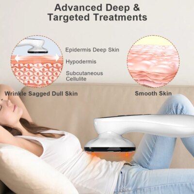 EMS Slimming Massager Infrared RF Fat Burner Meridian Therapy Body Vibrating Heat Fat Remover Electric Body Sculpting Machine - Image 2