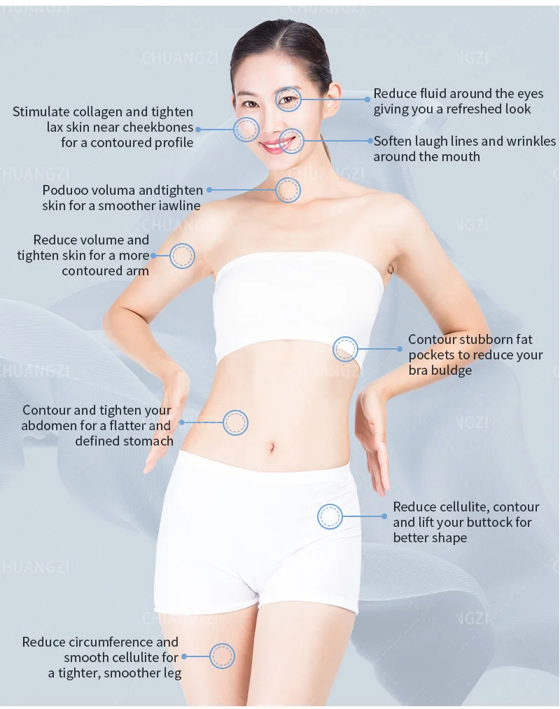 Professional multi-function wrinkle removal. Lose weight. Firms the skin. Integrated machine. We sell at factory price.