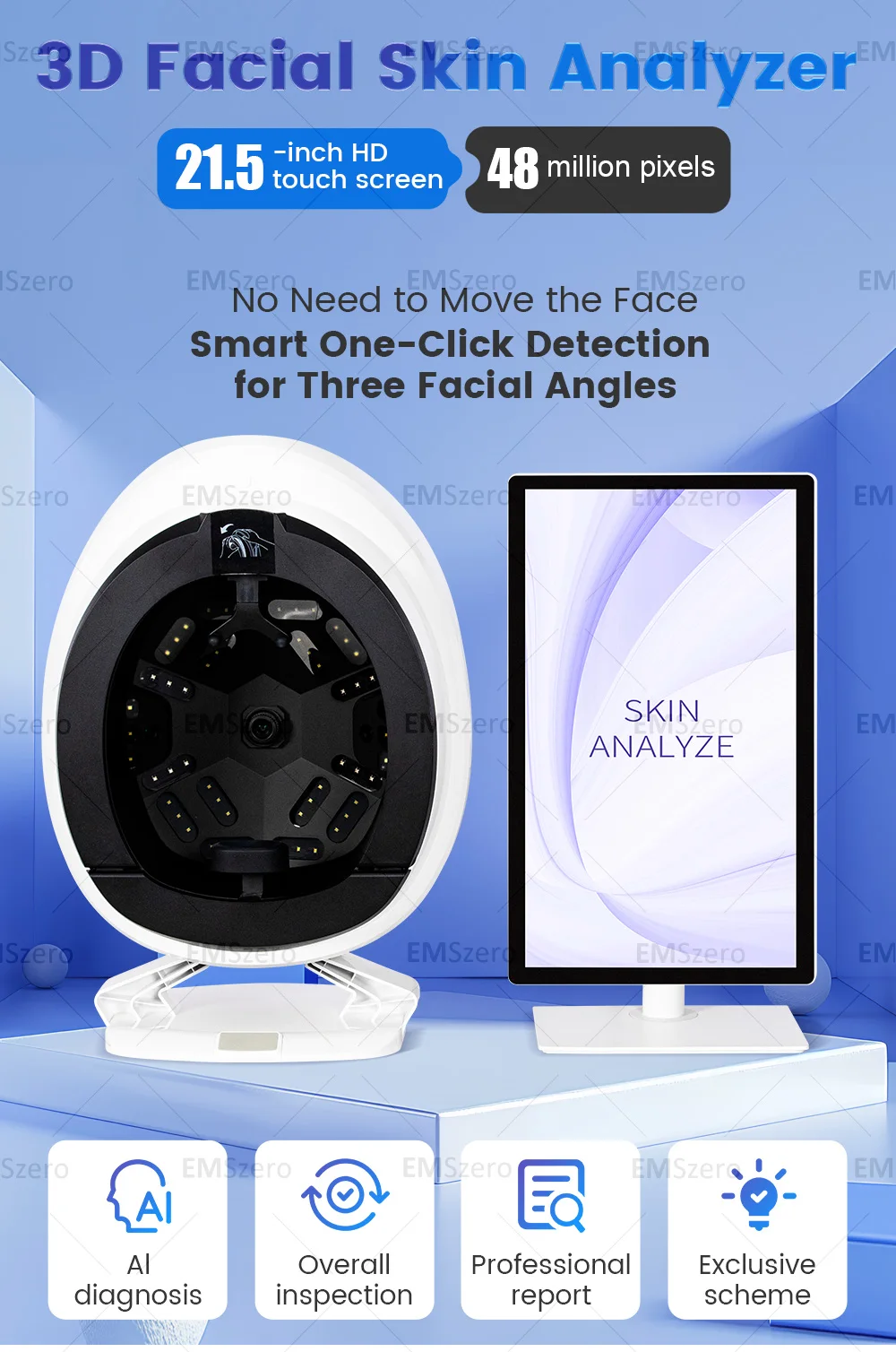 Facial Aesthetics Face Scanner 3D Face Scanner Skin Analysis Apparatus Face Scanner Skin Analyzer Skin Analysis Machine