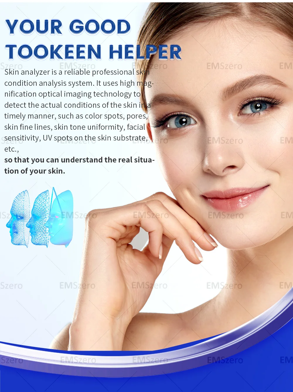 Facial Aesthetics Face Scanner 3D Face Scanner Skin Analysis Apparatus Face Scanner Skin Analyzer Skin Analysis Machine