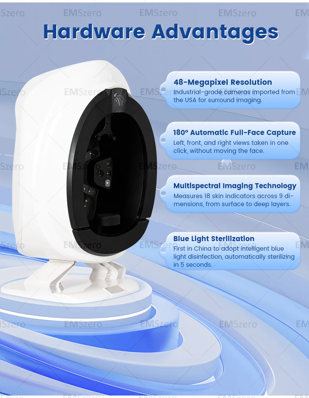 Facial Aesthetics Face Scanner 3D Face Scanner Skin Analysis Apparatus Face Scanner Skin Analyzer Skin Analysis Machine