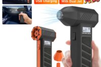 300000 RPM 8000mAh Pocket Dust Blower Mini Turbo Jet Fan Rechargeable 58m/s Turbo Violent Fan Powerful Blower for Cleaning
