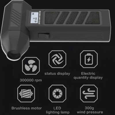 300000 RPM 8000mAh Pocket Dust Blower Mini Turbo Jet Fan Rechargeable 58m/s Turbo Violent Fan Powerful Blower for Cleaning - Image 3