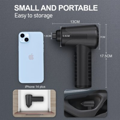 Compressed Air Duster 100000RPM Electric Air Duster Rechargeable Cordless Air Blower for Keyboard Electric Devices Cleaning - Image 5