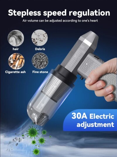 130000RPM Turbofan Air Blower Air gun Mini Turbo Jet Fan Brushless Motor Handheld Duct Fan Portable Charging Cleaning Car Vacuum - Image 3