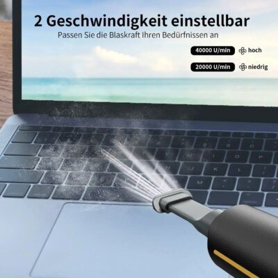 Electric Air Blower Duster &Air Pump 3-in-1,Canned air Compressed Air Cans for Computer Desk cleaner Keyboard Cleaner for Office - Image 6