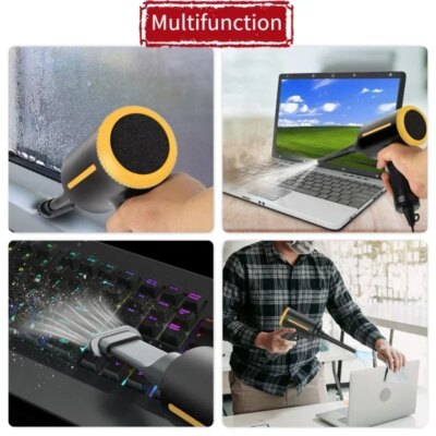 Electric Air Blower Duster &Air Pump 3-in-1,Canned air Compressed Air Cans for Computer Desk cleaner Keyboard Cleaner for Office - Image 3