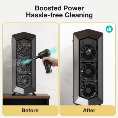 ME-CR1 Electric Air Duster 13000PA Rechargeable Compressed Vacuum Cleaner 110000RPM Keyboard Air Blower 2 Smart Start Modes - Image 4