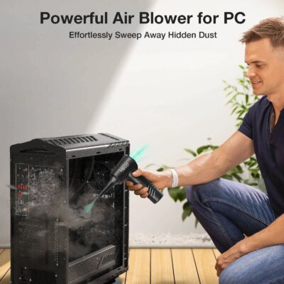 ME-CR1 Electric Air Duster 13000PA Rechargeable Compressed Vacuum Cleaner 110000RPM Keyboard Air Blower 2 Smart Start Modes - Image 6
