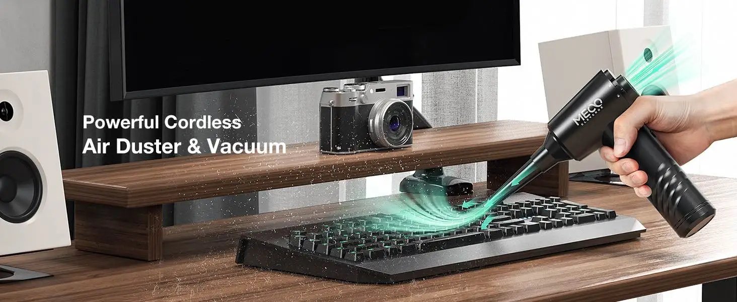 ME-CR1 Electric Air Duster 13000PA Rechargeable Compressed Vacuum Cleaner 110000RPM Keyboard Air Blower 2 Smart Start Modes ME-CR1 Electric Air Duster 13000PA Rechargeable Compressed Vacuum Cleaner 110000RPM Keyboard Air Blower 2 Smart Start Modes