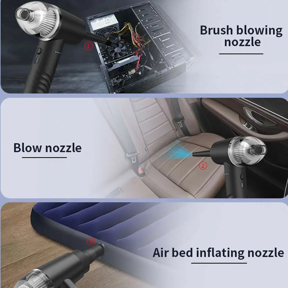Vacuum Cleaner Protable Air Duster for Computer Cleaning 53000RPM Cordless Compressed Air Blower for PC computers Keyboard Clean Vacuum Cleaner Protable Air Duster for Computer Cleaning 53000RPM Cordless Compressed Air Blower for PC computers Keyboard Clean
