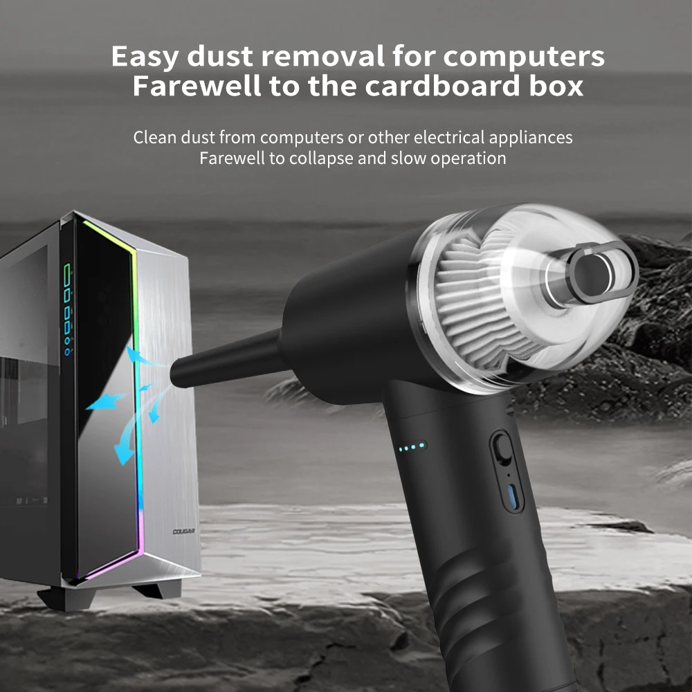 Vacuum Cleaner Protable Air Duster for Computer Cleaning 53000RPM Cordless Compressed Air Blower for PC computers Keyboard Clean Vacuum Cleaner Protable Air Duster for Computer Cleaning 53000RPM Cordless Compressed Air Blower for PC computers Keyboard Clean