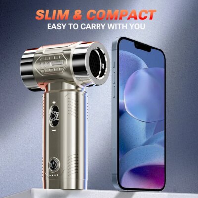 SZUK Mini Air Blower Brushless Motor Turbo Jet Fan Handheld Portable Duct Fan Turbofan air blower Powerful Car Vacuum Cleaner - Image 5