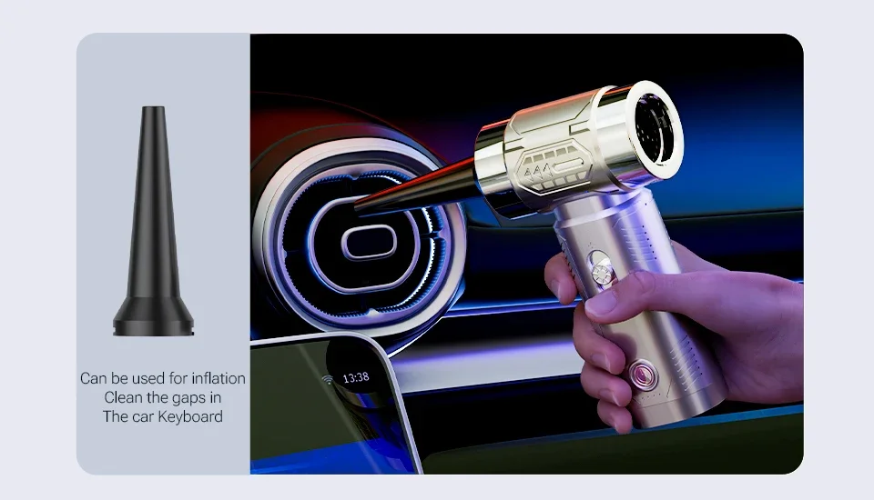 SZUK Mini Air Blower Brushless Motor Turbo Jet Fan Handheld Portable Duct Fan Turbofan air blower Powerful Car Vacuum Cleaner